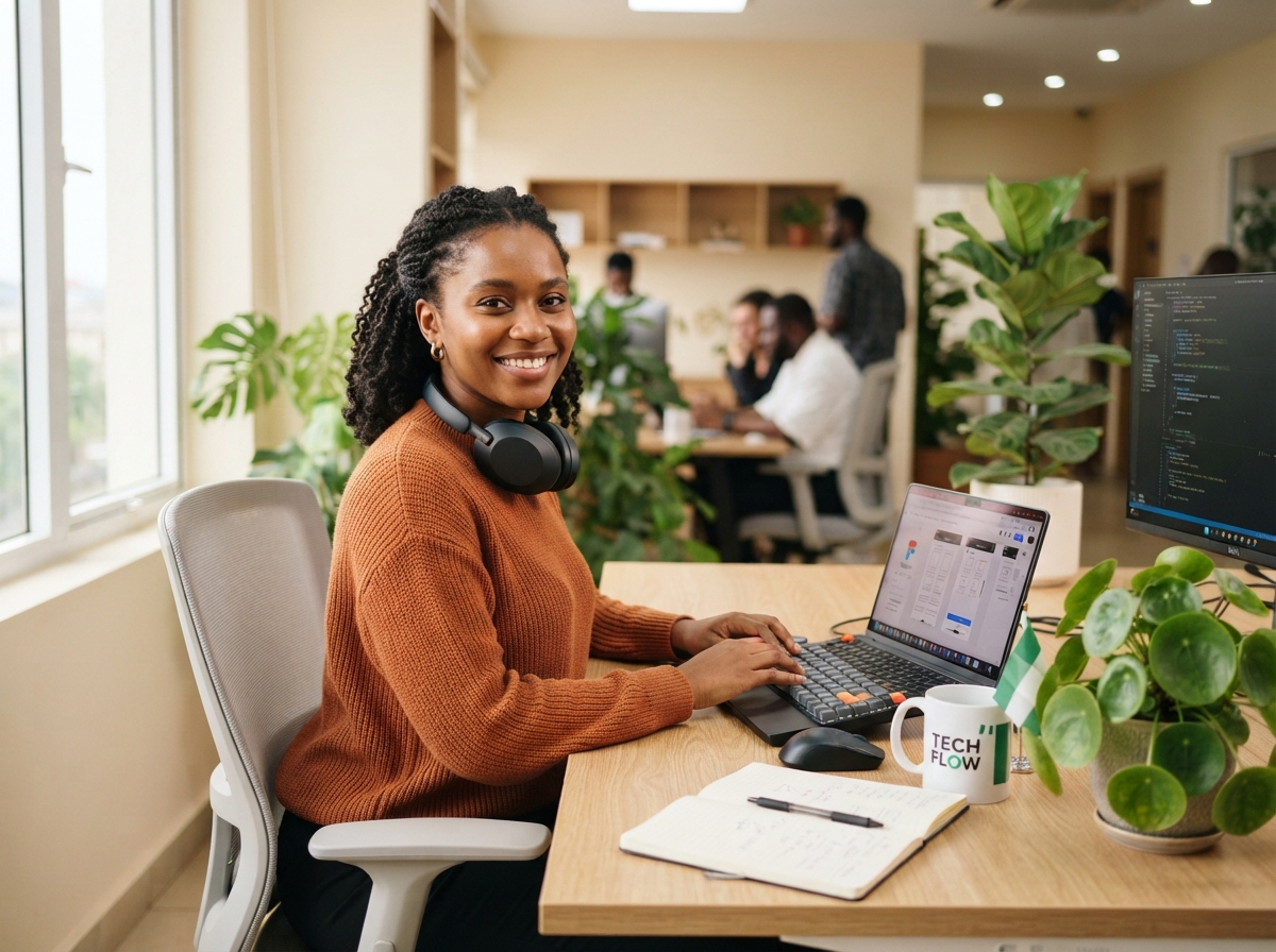 A Bloomayo team member at work